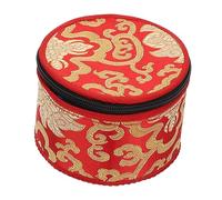 Toddmomy Buddha Sound Bowl Pouch 18cm Diameter Tibetan Singing Bowl Storage Bag Carry Case for Travel Soft Protective Lining Random Color