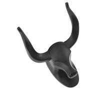 Toddmomy Bull Shaped Retro Wall Hook in Space Aluminum, Black | Kitchen and Entrance Use, Not Easy to Deform, Strong Bearing Capacity, Vivid Animal Shape