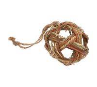 Toddmomy Bunny Chew Grass Balls Small Animal Chew Lightweight Multipurpose Use Woven Grass Rattan Wicker Ball Entertainment for Hamster Small Animals