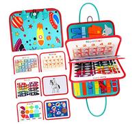 Toddmomy Busy Board Educational Activity for Fine Motor Skills Development Sensory Learning Plaything for Early Education Independent Focused Study Gift in Blue