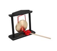 Toddmomy Cabbage Gong Rack Mallet for Meditation and Sound Healing Traditional Decorative Stand for Desk Classroom