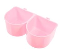 Toddmomy Cage Mounting Cup Feeding Bowl with Hooks Adjustable Height Space-saving Abs Material for Crate Time and Travel Suitable for Small Animals and Pigeons