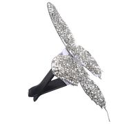 Toddmomy Car Diffuser Air Freshener Vent Clip with Butterfly Rhinestone Design, Long-lasting Scent and Pleasant Fragrance, Stylish White Iron Car Outlet Clip for Dashboard Decoration