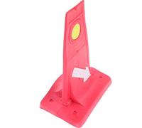 Toddmomy Car Reflective Diverter Sign Automobile Diverter Sign Red Eva Material Easy to Be Stable Traffic Diversion Warning for Drivers Training and Yard Road