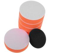 Toddmomy Car Wax Applicator Pad Sponge Polishing Pad round Handle, Orange Versatile Manual Buffing Tool Ensuring Protection and Shine for Vehicle Detailing