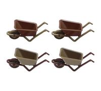 Toddmomy Cart Model Miniature Wheelbarrow for Dolls House - Tiny Props for Home Decor Realistic Design and Fun Garden Accessories