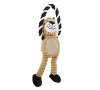 Toddmomy Cartoon Lion Plush Dog Toy Interactive Squeaky Pet Chewing Toy for Puppies Soft Teething Companion to Reduce Anxiety and Bonding