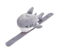 Toddmomy Cartoon Shark Slap Bracelet with Soft Stuffed Animal Design Comfortable Wristband for Boys Lightweight Fuzzy Animal Wrist Strap Birthdays and Holidays