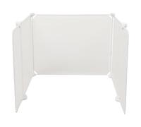 Toddmomy Cat Litter Box and Splash Guard Three-sided with U-shaped Plastic Shield for Efficient Splash Protection Odor Shielding, High Sided Panels with Open Top Design, Easy Access