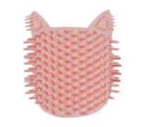 Toddmomy Cat Scratching Board Silicone Self Grooming Pad 10.6X5.3X4.4 Inch Wall and Corner Mount Pet Massage Comb for Cats and Kittens