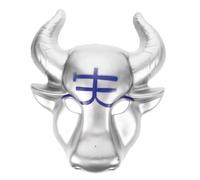 Toddmomy Cattle Head Mask for Kids Reusable Animal Costume Prop 3D Plastic Carnival and Themed Party Accessory for Halloween and Cosplay Events