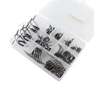 Toddmomy Ceramic Fishing Rod Guides Set for 85pcs Bait Casting Repair Kit | High-carbon Steel and Ceramic Parts, Black Finish, for Angler Use, Helps Reduce Line Damage and Tangles