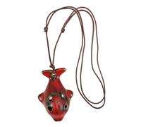 Toddmomy Ceramic Ocarina Dolphin Shape Music Instrument for Boys and Girls Beginners