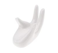 Toddmomy Ceramic Ocarina Flute Holder Hand Shaped Display Stand Elegant Design for Music Lovers and Collectors, for Library the Credenza a Home Decoration Accessory
