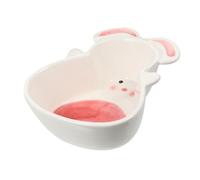 Toddmomy Ceramic Pet Food Bowl for Small Animals Adorable Creative Design Easy-clean Dry and Wet Feeding Dish for Hamsters Mice Birds Hedgehogs Suitable for Small Pets