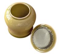Toddmomy Ceramic Tea Storage Canister with Airtight Seal, 200ml Porcelain Jar for Loose Leaf Tea, Coffee, Sugar Storage, Featuring Elegant Chinese Style and Versatile Kitchen Use