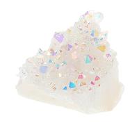 Toddmomy Chakra Crystals Natural Raw Stones Polished Palm Gemstones for Yoga Meditation and Zen Spaces Titanium Coated Mineral Specimen Teaching Tool for Students and Air Quality
