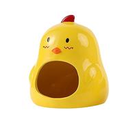 Toddmomy Chick Shaped Hamster Nest Cute Ceramic Hideout for Small Pets Safe Practical Sleeping House for Hamsters Decorative Pet Accessory for Home