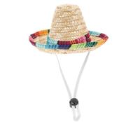 Toddmomy Chihuahua Dog Hat Sombrero Cap for Puppies Cats Fits Funny Clothes for Halloween Birthday