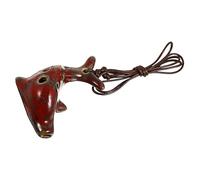 Toddmomy Children Clarinet Instrument Dolphin Shaped Ceramic Ocarina Wind Instrument with 6 Holes Uniform and Gentle Sound Sturdy Design for Beginner Players and Present Random Color