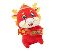 Toddmomy Chinese Year Dragon Doll Plush Stuffed Dragon Mascot Soft Kawaii Family and Friends Festive Decoration Hugging