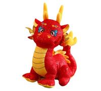 Toddmomy Chinese Year Dragon Plush Soft Stuffed Animal Mascot for Home Decor and Festival Gift Adorable Zodiac Dragon Doll Bringing Luck and Joy to Families
