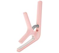 Toddmomy Classical Guitar Capo with Non-slip Silicone Grip Lightweight Acoustic and Ukulele Tuner Clip Easy to Install Portable Pink Acoustic Guitar Accessories