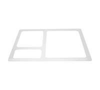 Toddmomy Clear 3 Pocket Router Template: Valet Tray Rectangular Acrylic Router Inlay Template 11.8x7.9 for Woodworking Home Use Crafts Supplies