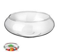 Toddmomy Clear Glass Vase Bowl, Small Wide Mouth Round Terrarium for Succulents Herb, Hydroponic Planter Pots, Transparent Goldfish Bowl, Small Fish Tank for Home Office Desktop Table Centerpiece