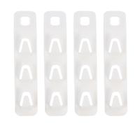 Toddmomy Clothing Space Saving Multi-Function Hooks 4pcs Hanger Connector with Non-Slip Design Lightweight Abs Material Closet Organizers for Clothes Hangers Home and Travel