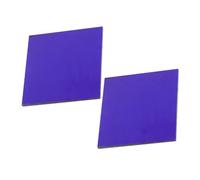 Toddmomy Cobalt Glass Sheet Chemistry Experiment Device 5X5Cm Intense Flame Reaction Replacement Physical Experimental Equipment for School Lab Teaching 2Pcs