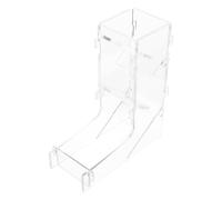 Toddmomy Collapsible Portable Dice Tower Kit Compact Clear Acrylic Dice Rolling Tower for Tabletop Board Games Easy to Use Travel Friendly Gaming Accessory