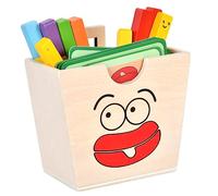 Toddmomy Color Matching Cognition Wooden Educational Pretend Play with Smooth Surface for Creativity and Logical Reasoning Development