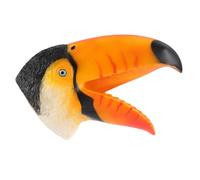 Toddmomy Colored Toucan Hand Puppet Soft Washable Glove for Early Education Role Play Developing Motor Skills and Communication Portable Animal Hand for Imaginative Indoor Outdoor Use