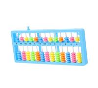Toddmomy Colorful Beads Plastic Abacus Arithmetic Counting Tool for Early Math Education with Automatic Reset Button Smooth Edges Safe
