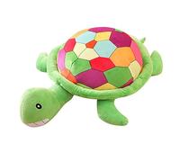 Toddmomy Colorful Plush Turtle Stuffed Animal Soft Decorative Tortoise Pillow for Home Sofa for Cuddling Collecting and Playtime for All Ages