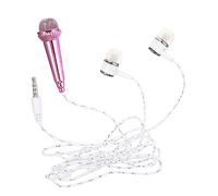 Toddmomy Compact Portable Miniature Microphone for Interviewing and Podcasting, Plastic Condenser Mic for Vocal Recording and Singing, Suitable for Friends and Family Use