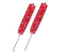 Toddmomy Complete Clarinet Cleaning Kit 2pcs Soft Bristle Brushes for Sax Trumpet Flute Musical Instrument Pipeline Brush for Deep Cleaning