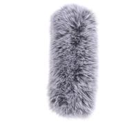 Toddmomy Conference Mic Windscreen: Furry Cover Microphone Pop Filter Shield For Long Rod Mic Protection Podcast Outdoor Interview