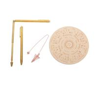 Toddmomy Copper Divining Rods Kit with Pendulum and Mat for Precision Spiritual Divination and Ghost Hunting Multipurpose Water Treasure Finding Tools for Accurate and Radiesthesia