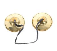 Toddmomy Copper Finger Cymbals with Stylish Appearance and Beautifully Crafted Design Musical Instrument Portable and Easy to Carry Hand Cymbals for Meditation and Zen Practices