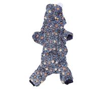 Toddmomy Cozy Flannel Dog Coat Pomeranian Schnauzer Clothing Easy-on Pet Garment