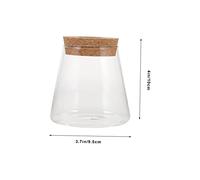 Toddmomy Creative Glass Fish Bowl Terrarium for Hydroponic Plants and Small Fish Transparent Micro Landscape Container for Home Office and Desktop Decoration Breathable Open Top Design