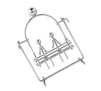 Toddmomy Creative Iron Art Balance Tumbler Unique Desktop Swinging Couple Figurine for Physics Demonstration Home Office Decor Ingenious Science Balance
