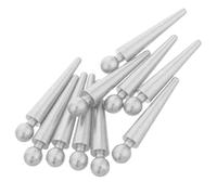 Toddmomy Cribbage Scoring Pegs Set 10Pcs Iron Metal Pins Silver Finish Fits 1/8 Inch Holes Table Game Accessories for Family Gatherings