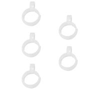 Toddmomy Cross Stitch Fixing Clips 5Pcs Plastic White Clamps with Firm and Stable Fixation for Workbench Use