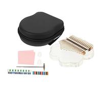 Toddmomy Crystal 17-tone Thumb Piano Kalimba Portable Finger Piano for Beginners with Rainbow Clover and Deluxe Set, Suitable for Boys and Girls and Music Lovers