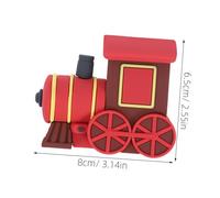 Toddmomy Cute Cartoon Train Cake Topper for Birthday Cake for Themed Parties Showers and Celebrations Eye Catching Red Design