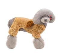 Toddmomy Cute Christmas Deer Print Dog Coat Soft Cotton for Use Pet Clothing Size Xl Warm for Cold Days