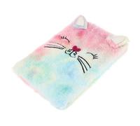 Toddmomy Cute Plush Notebook for Children with Cartoon Kitten Cover, Paper Material, Convenient to Carry for Diary Writing and Drawing, Student Notebook for Girls and Boys